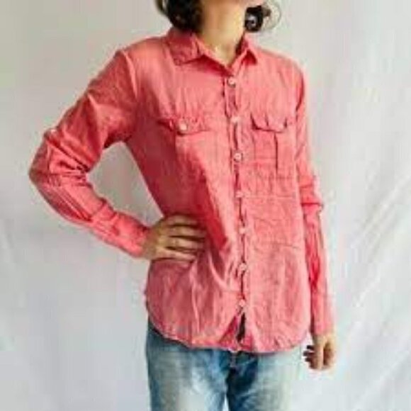 J. Crew Tops - J. Crew The Perfect Button Front Shirt Women's XXS Coral Pink Lightweight NEW